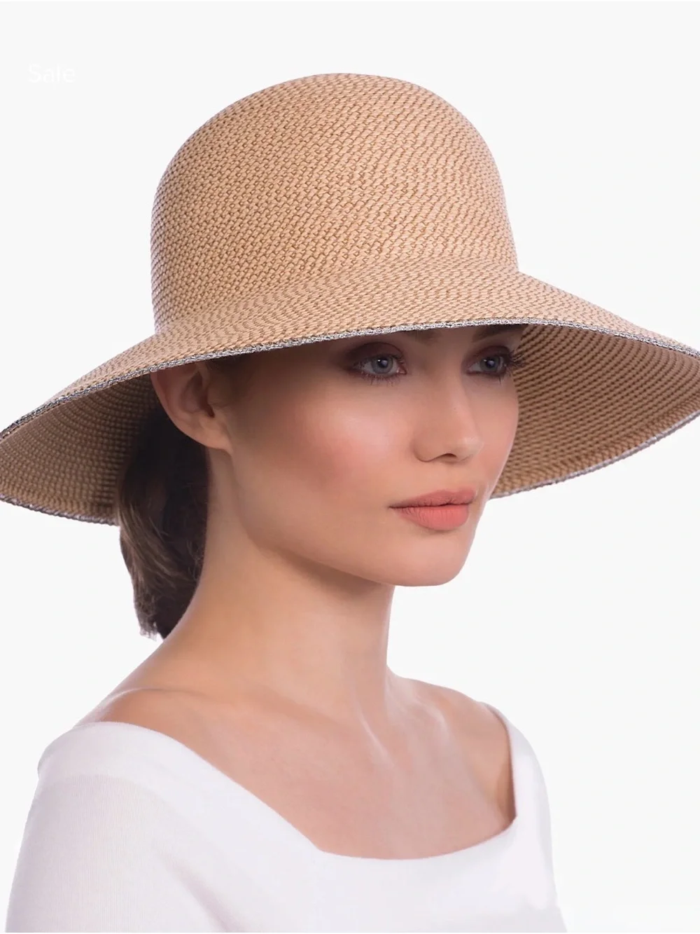 Eric Javits Hampton Limited Edition Full Coverage Peanut.Silver Squishee Hat